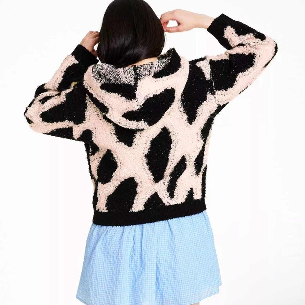 Sandy Liang X Target Leopard Print Sherpa Hooded … - image 6